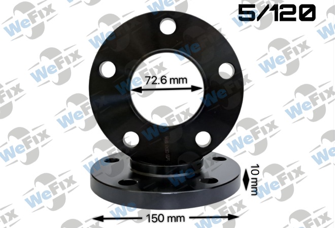 Проставкa BMW 10мм 5/120 dia 72.6 чорна  D=150