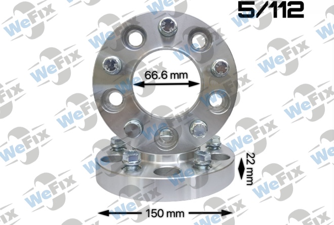 Проставка BMW 22мм 5/112 dia 66.6  з футорками 14х1,25 D=150