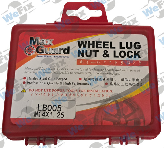 Секретні болти MAXGUARD  конус 14x1,25х26  2 ключі(кл.17) (ВН) чорні. Фото 2
