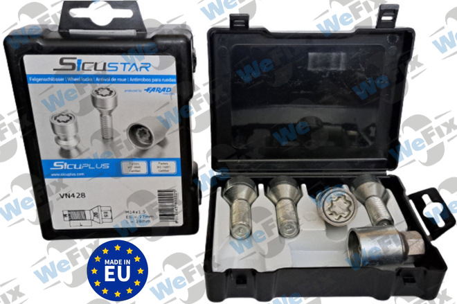 Секретні болти FARAD SICUSTAR конус 14x1,5х28  1 ключ