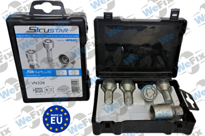Секретні болти FARAD SICUSTAR конус 12x1,25х28  1 ключ