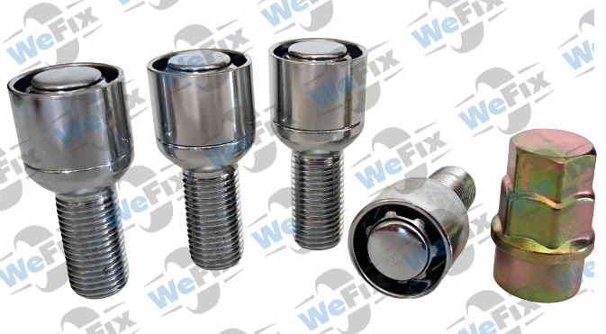 Секретні болти WHEEL LUG сфера 14x1,5х28  2 ключі(кл.17) (ВН)