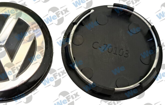 Ковпачок VW 51/45 чорний С-70103 Golf Passat Jetta Tiguan Touran Polo
