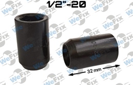 Гайка колісна відкрита M1/2"-20х32 UNF внутрішній шестигранник чорна