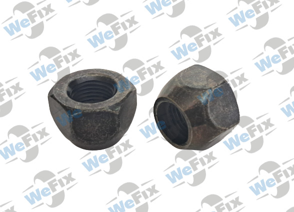 Гайка колісна відкрита M12x1,5x16 конус ключ 21 чорна. Фото 2