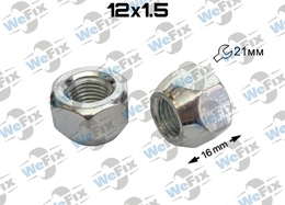 Гайка колісна відкрита M12x1,5x16 конус ключ 21 цинк