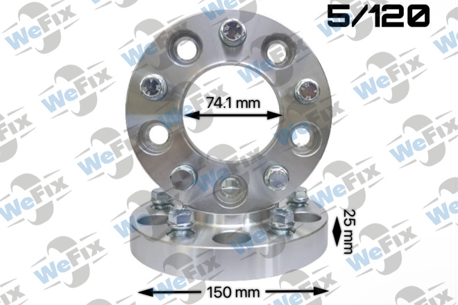 Проставкa BMW 25мм 5/120 dia 74.1 з футорками 14х1,25  D=150