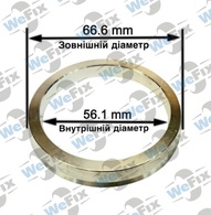 Центрувальне кільце 66.6/56.1 (алюміній)