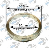 Центрувальне кільце 66.6/60.1 (алюміній)