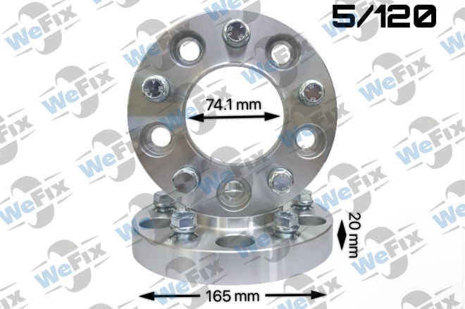 Проставкa BMW 20мм 5/120 dia 74.1 з футорками 14х1,25  D=164
