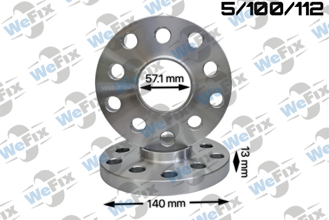 Проставка VW, Audi 13мм 5/100/112 dia 57,1 D=140 Лита