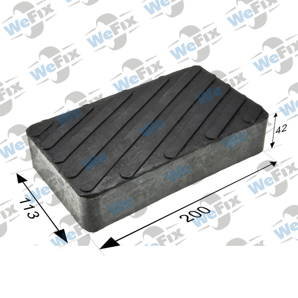 P3 Гумова накладка для платформного домкрата 200x113x42 мм  STIX. Фото 5