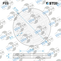 P23 Накладка для домкрата посилена 3 отвори 120x15 мм STIX. Фото 4