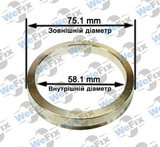 Центрувальне кільце 75.1/58.1 (алюміній) OZ