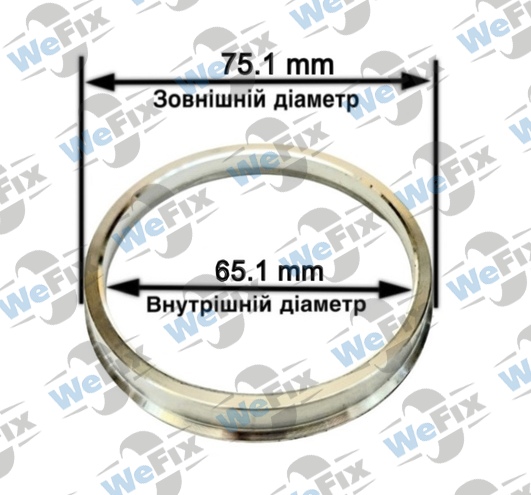 Центрувальне кільце 75.1/65.1 (алюміній) OZ