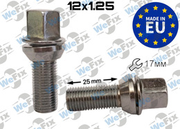 Болт колісний ексцентрик M12х1,25х25 цинк ключ 17
