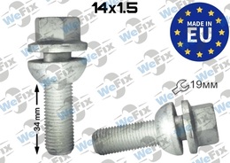 Болт колісний M14х1,5x34 рухома сфера Dacromet ключ 19 Sharan/Galaxy