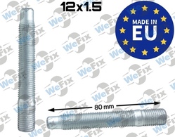 Шпилька колісна двохстороння M12х1,5х80 з потовщенням Chevrolet