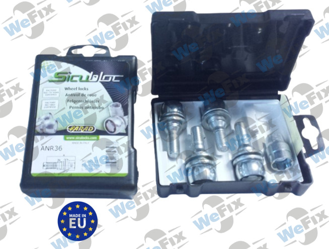 Секретні болти FARAD SICUBLOC з шайбою 12x1,25х36 кл.17 1 ключ