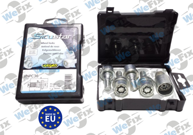 Секретні болти FARAD SICUSTAR з шайбою 12x1,5х33 кл.17 1 ключ