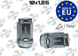 Гайка колісна закрита M10х1,25х35 конус ключ 17 цинк
