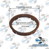 Центрувальне кільце 67.1/63.4 TPI (скловолокно) Premium