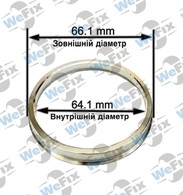 Центрувальне кільце 66.1/64.1 (алюміній)