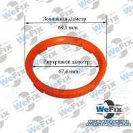 Центрувальне кільце 69.1/67.6 TPI (скловолокно) Premium