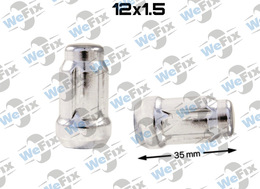 Гайка колісна закрита M12x1,5х35 конус ключ шліцевий хром