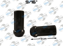 Гайка колісна закрита M9/16"-18х51 конус UNF ключ шліцевий чорна