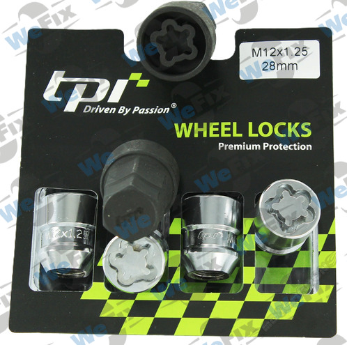 Секретні гайки TPI конус 12x1,25х28 кл.19/21 2 ключа