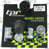 Секретні гайки TPI конус 12x1,25х28 кл.19/21 2 ключа