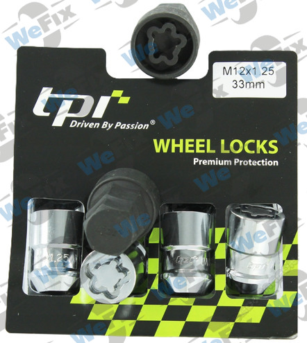 Секретні гайки TPI конус 12x1,25х33 кл.19/21 2 ключа