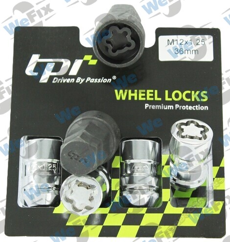 Секретні гайки TPI конус 12x1,25х36 кл.19/21 2 ключа