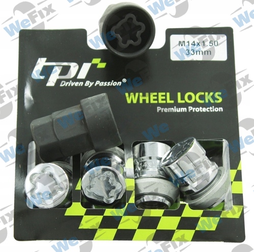 Секретні гайки TPI конус 14x1,5х33 кл.19/21 2 ключа