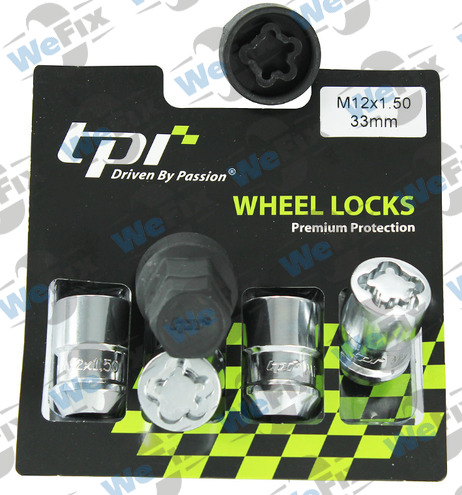 Секретні гайки TPI конус 12x1,5х33 кл.19/21 2 ключа