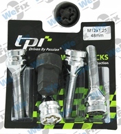 Секретні болти TPI конус 12x1,25х48 кл.17/19 2 ключ