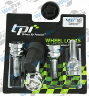 Секретні болти TPI сфера 12x1,5х28 кл.17/19 2 ключ