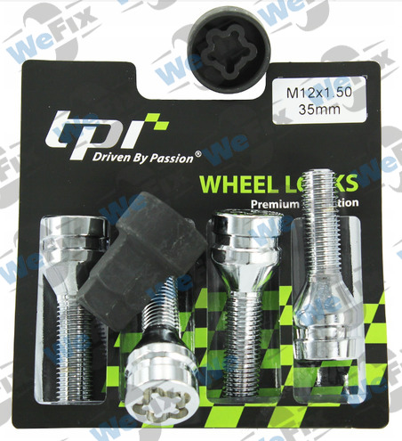 Секретні болти TPI конус 12x1,5х35 кл.17/19 2 ключ