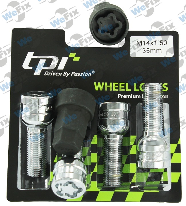 Секретні болти TPI сфера 14x1,5х35 кл.17/19 2 ключ