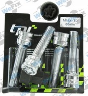 Секретні болти TPI сфера 14x1,5х60 кл.17/19 2 ключ