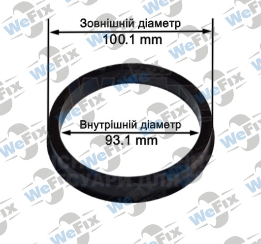Центрувальне кільце 100.1/93.1 (термопластик)