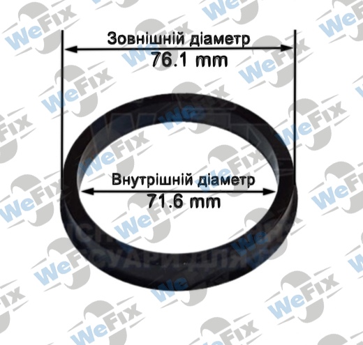 Центрувальне кільце 76.1/71.6 (термопластик)