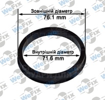 Центрувальне кільце 76.1/71.6 (термопластик)