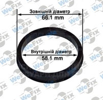 Центрувальне кільце 66.1/58.1 (термопластик)