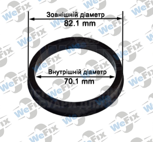 Центрувальне кільце 82.1/70.1 (термопластик)