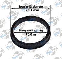 Центрувальне кільце 75.1/70.6 (термопластик)