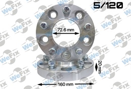 Проставкa BMW 20мм 5/120 dia 72.6 з футорками 14х1,5
