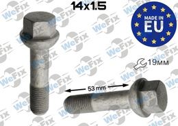 Болт колісний M14х1,5x53 сфера Dacromet ключ 19 (не повна різьба) Mercedes