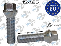 Болт колісний M15х1,25x50 конус цинк ключ 17 